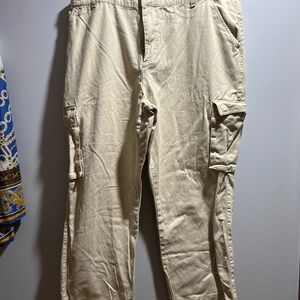 Forever 21 Khaki Cargo Pants - Light Beige
